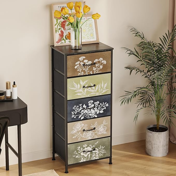 Tohomeor Vintage Dresser Vertical Nightstand - Image 4
