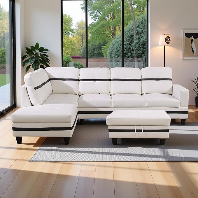 103.5" Oversized Sectional Couch, L Shaped Couch by LynginsCreativeLife
