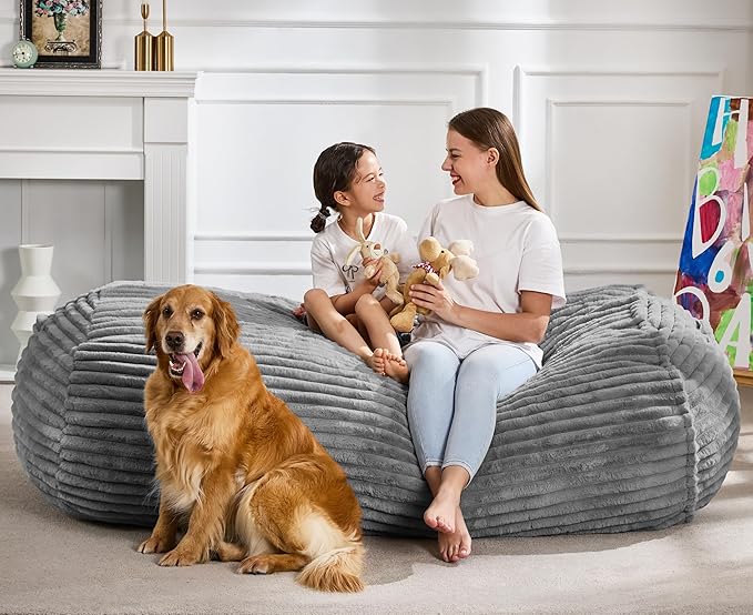 Hobestluk 5FT Bean Bag Chairs Adult Bean Bag - Image 3