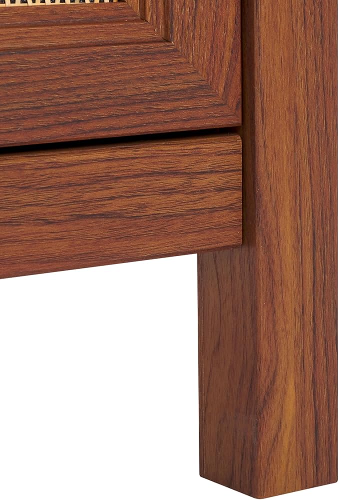 SAFAVIEH Evane TV Stand for up to 65" Flatscreen – Walnut & Natural, 2 Doors - Image 7