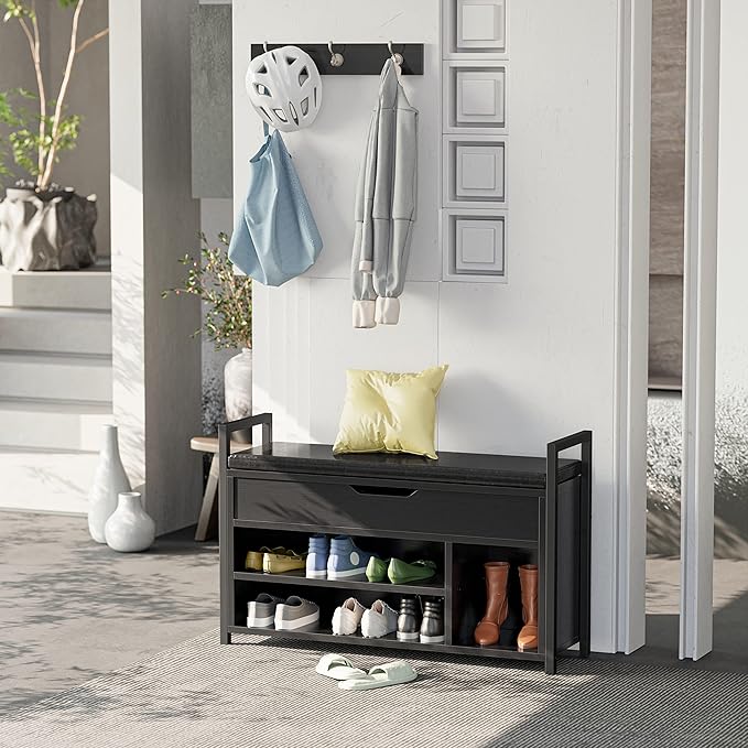IRONCK Shoe Storage Bench, Entryway Bench - Image 5