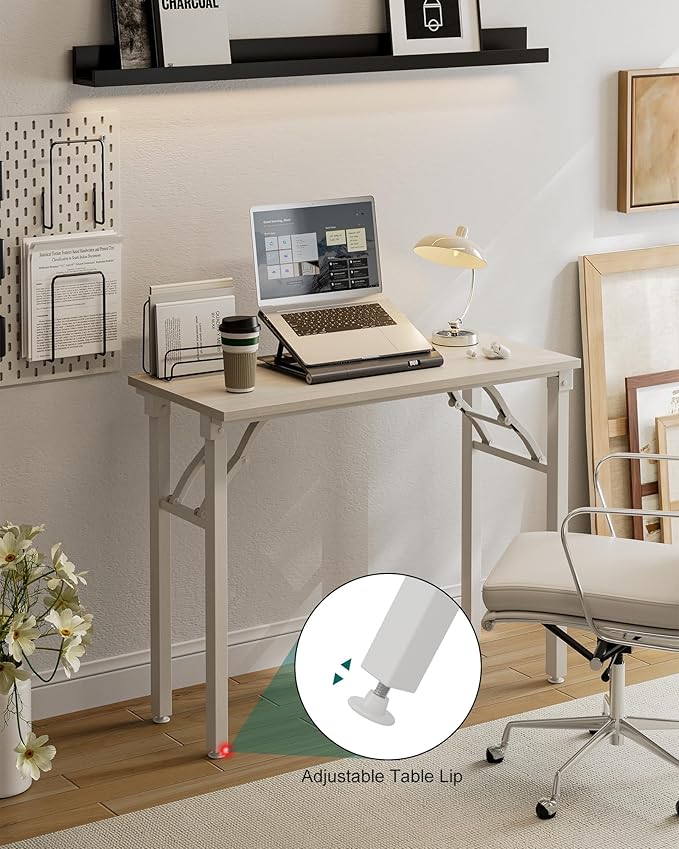 Frylr Small Folding Computer Desk – Portable 35.8 Inch Foldable Laptop Table - Image 4