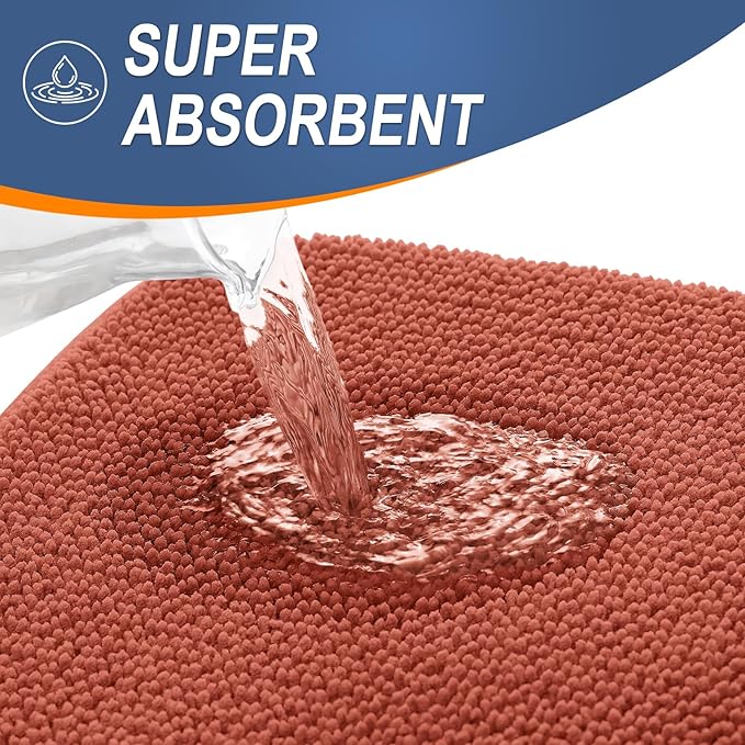 OLANLY Thick Memory Foam Bath Mat Rug 30x20, Extra Soft Absorbent Bathroom Rug - Image 3