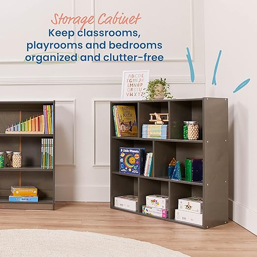 ECR4Kids Streamline 8-Compartment Storage Cabinet, Classroom Furniture - Image 4
