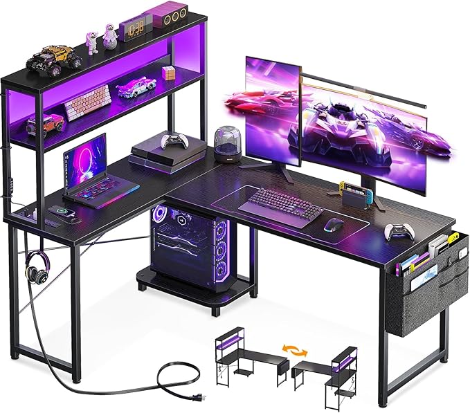 AODK L Shaped Desk Gaming Desk by AODK