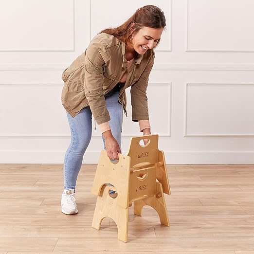 ECR4Kids Stackable Wooden Toddler Chair, Kids Furniture - Image 10
