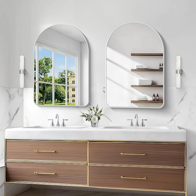 Arched Bathroom Mirror, Wall Mounted Mirror, Living Room, Hanging or Leaning - Image 7