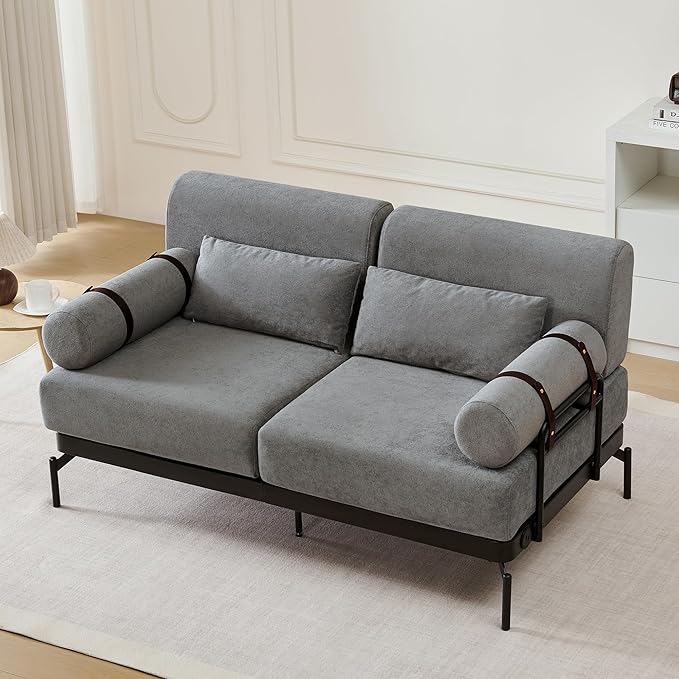 Modern Loveseat Sofa 59" Sofa Couch 2-Seater Sofa by Merax