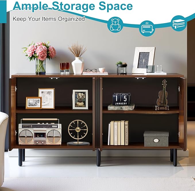 59" Sideboard Buffet Cabinet - Image 3