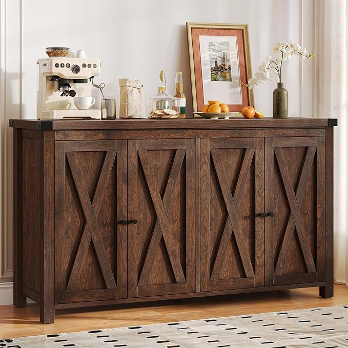 DWVO Farmhouse Sideboard Buffet Cabinet - Image 4