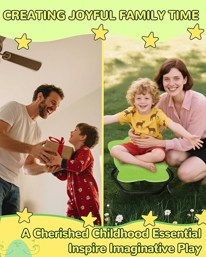 21" L × 19" W Spinning Chair for Autistic Kids, Sensory Toys for Kids - Image 8