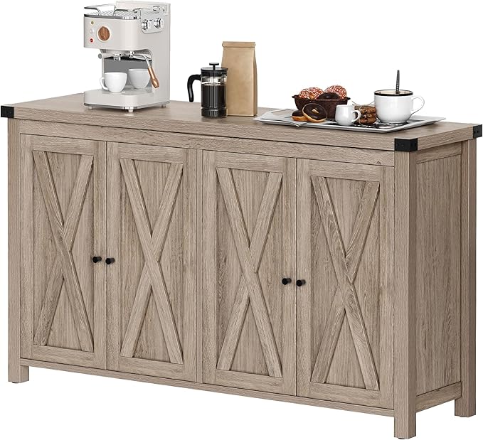 YITAHOME Buffet Cabinet with Storage, Wood Large Kitchen Storage Cabinet with - Image 9