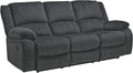 Signature Design by Ashley Draycoll Contemporary Manual Pull Tab Reclining Sofa by SignatureDesignbyAshley