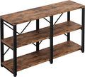 IRONCK Rustic Entryway Console Table, Long Hallway Table 47 in 3-Tier, TV Stand by IRONCK