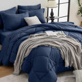 HEVUMYI Navy Blue Twin-XL Comforter Set by HEVUMYI