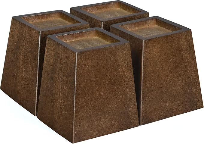 Sopicoz Wooden Furniture Risers Tapered Bed Risers by Sopicoz