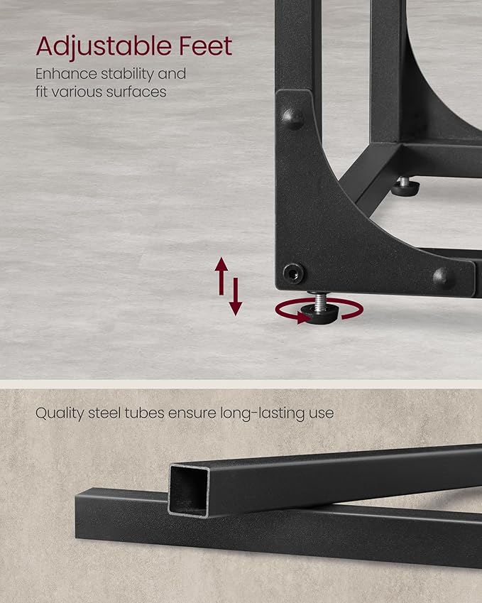 VASAGLE C-Shaped End Table, Small Side Table - Image 6