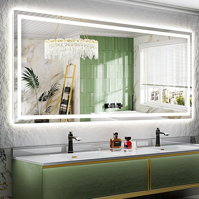 84x40 Inch LED Bathroom Mirror by YEELAIT