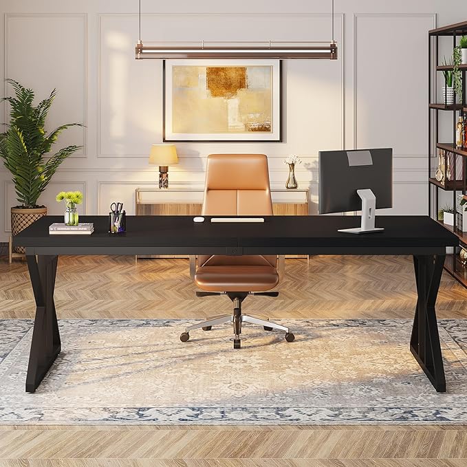 Tribesigns 78.7-Inch Executive Desk, Large Computer Office Desk Workstation - Image 5