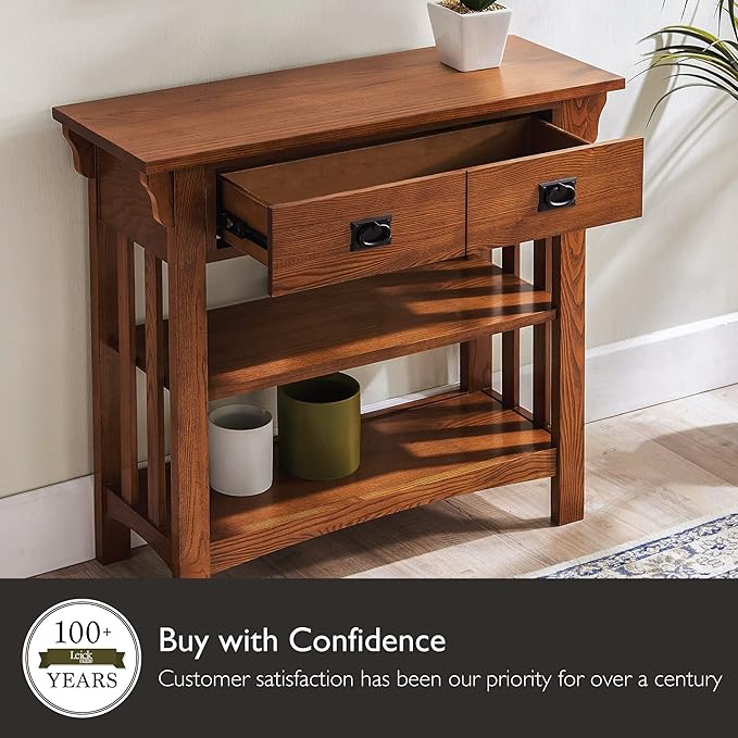 Leick Home 8261 Mission Bookcase Console Table - Image 9