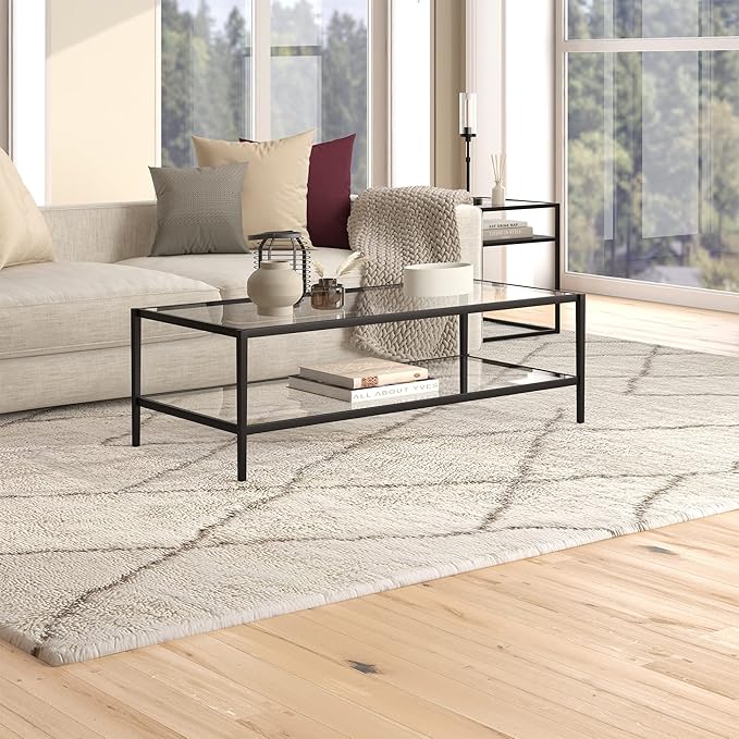 Henn&Hart 54" Wide Rectangular Coffee Table - Image 2