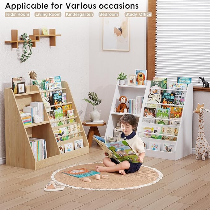 Lkeiyay 5 Tier Kids Bookshelf, Baby Bookshelf, Toy and Book Storage - Image 5