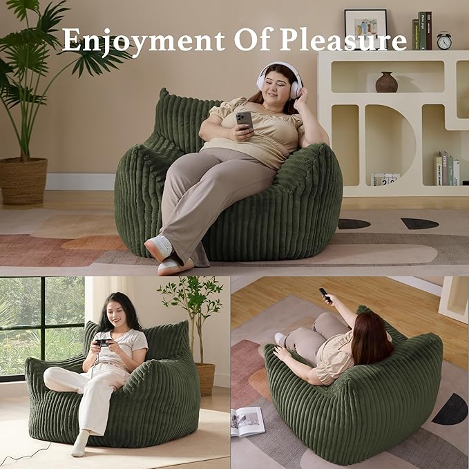 Giant Plush Bean Bag Chair for Adults - Image 5