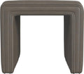 HomePop Modern Channel Tufted Faux Leather Ottoman Home Décor|Ottoman by HomePop