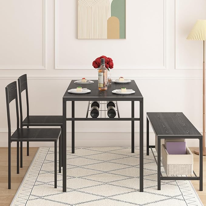 VECELO Kitchen Dining Room Table - Image 3