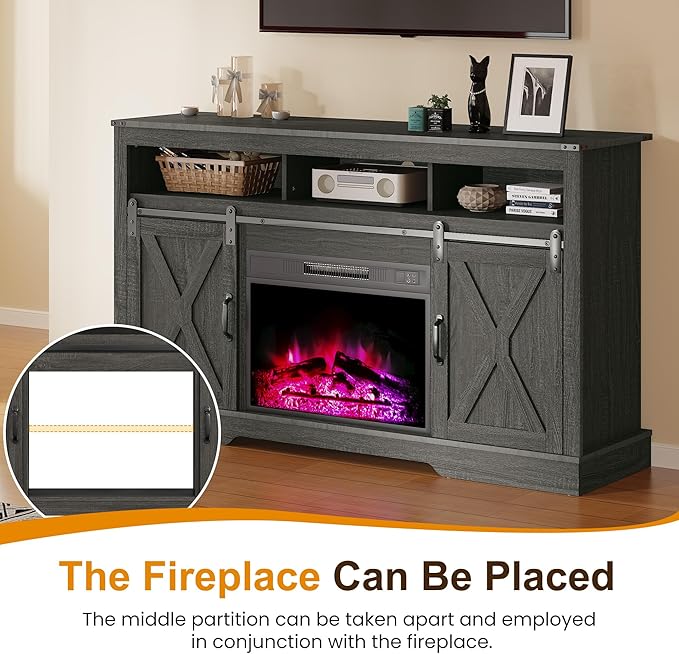 RoyalCraft Farmhouse Fireplace TV Stand - Image 8