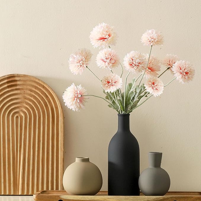 Ceramic Vase Set of 3, Flower Decorative Vases Home Decor Boho Neutral Modern - Image 4