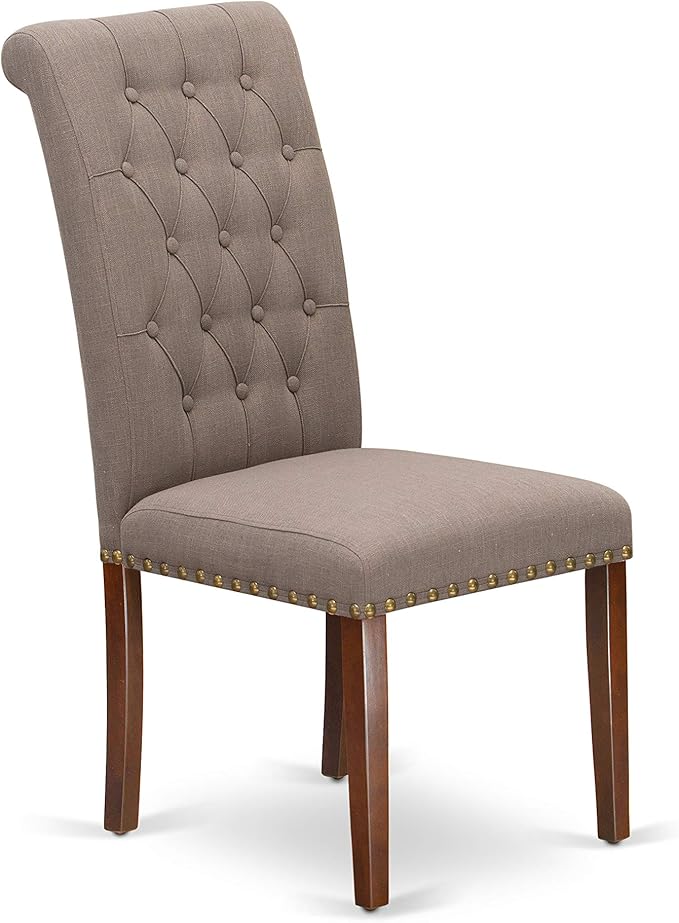 East West Furniture BRP3T18 Bremond Parson Kitchen Chairs - Image 5
