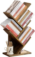 Hoctieon 4 Tier Tree Bookshelf, 4 Shelf Bookcase, Modern Book Storage, Free by Hoctieon