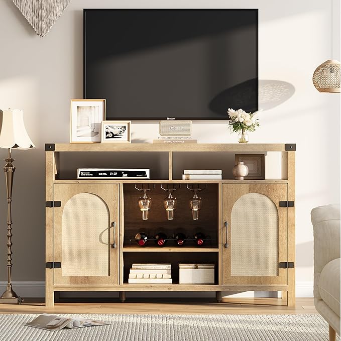 IDEALHOUSE Rattan Buffet Cabinet - Image 8