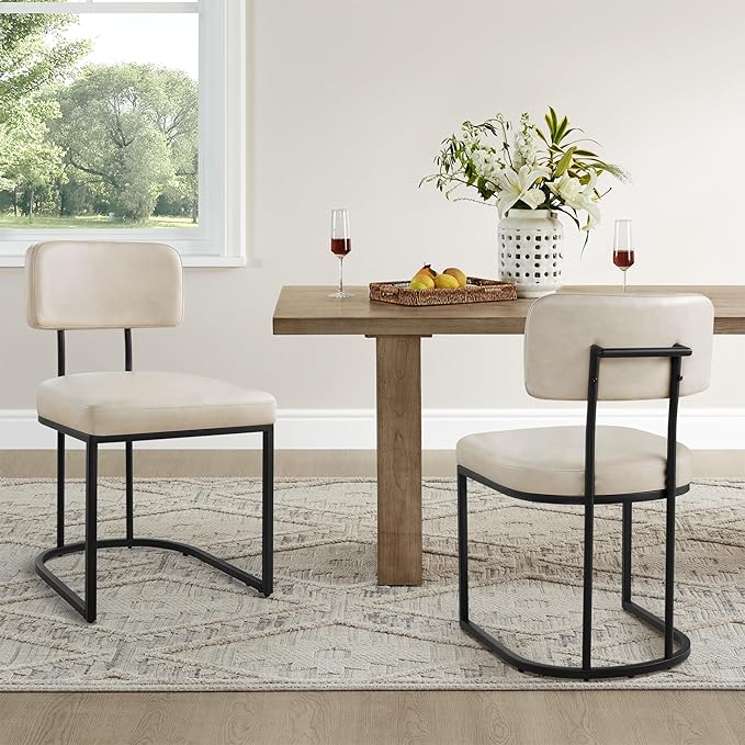 Dining Chairs Set of 6, Upholstered Modern Kitchen Chairs - Image 6