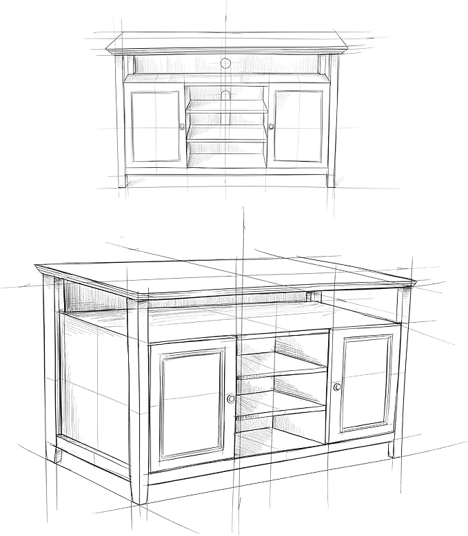SIMPLIHOME Amherst 54-inch Wide Solid Wood TV Stand in Rustic Natural Aged Brown - Image 11