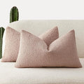 Foindtower Set of 2, Decorative Textured Boucle Throw Pillow Covers Accent by Foindtower