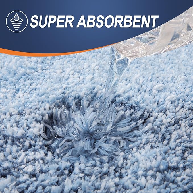 OLANLY Bathroom Rugs Mat 59x35, Extra Soft Absorbent Microfiber Bath Rugs - Image 3