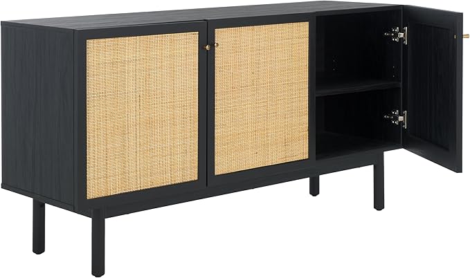 SAFAVIEH Aino TV Stand for up to 60" Flatscreen – Black - Image 6