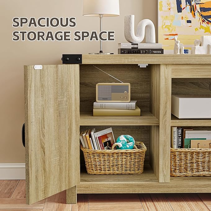 YESHOMY Modern Farmhouse TV Stand - Image 6