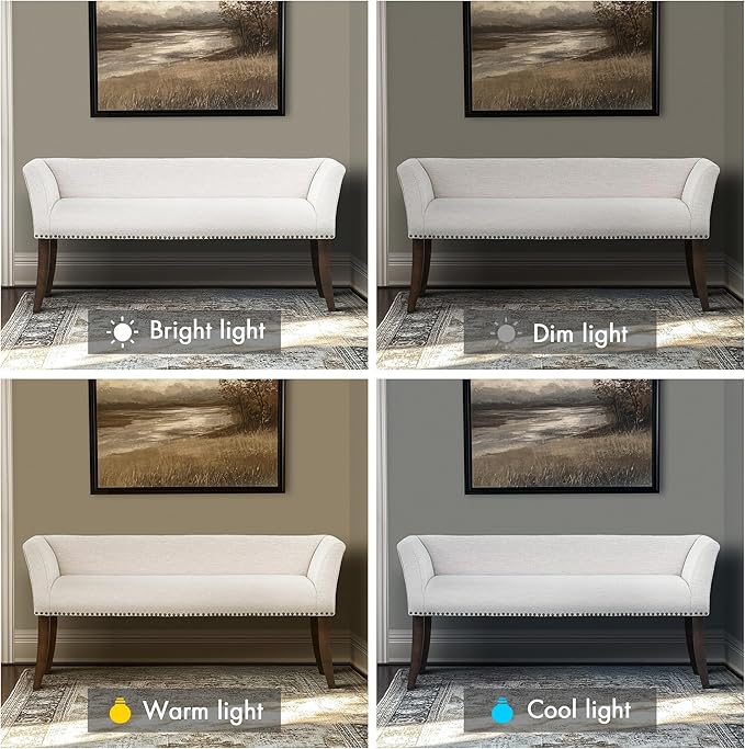 Madison Park Accent Bench for Living Room, Upholstered - Image 9