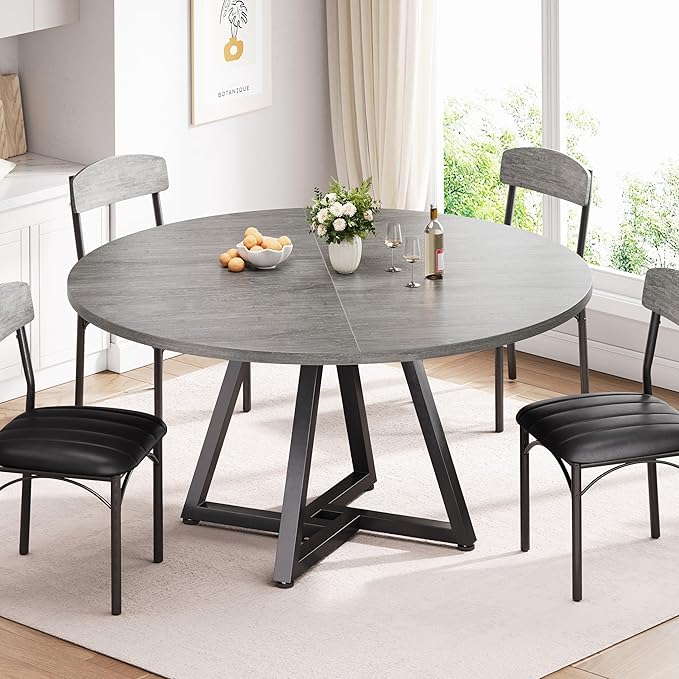 51“ Round Kitchen Dining Room Table - Image 7