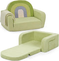 Kids Couch, 2-in-1 Soft Toddler Couch Fold Out by Unknown