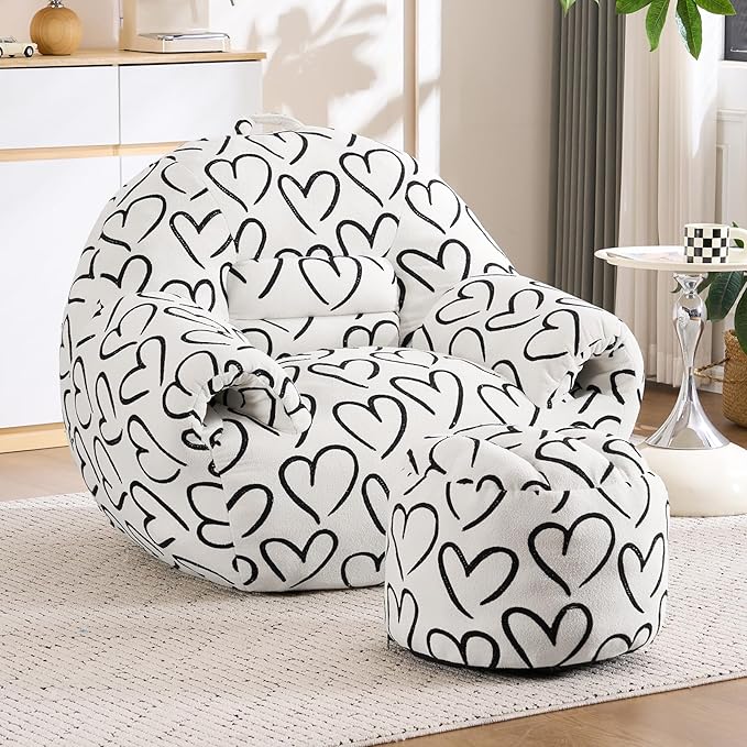 DAICO Bean Bag Chairs for Adults Comfy Accent Chair - Image 4