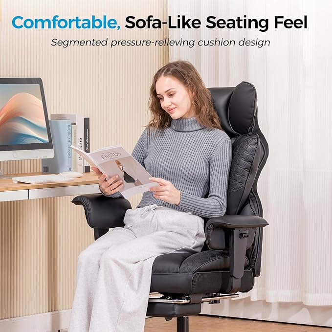 COMHOMA Big and Tall Office Chair 400LBS Wide Ergonomic Gaming Chair - Image 8