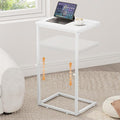 Vagusicc C Shaped End Table for Couch, 33.2'' Extra Tall C Table Adjustable by Vagusicc