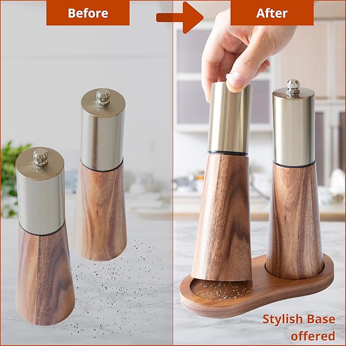 Gold Salt and Pepper Grinder Mill Set - Image 6