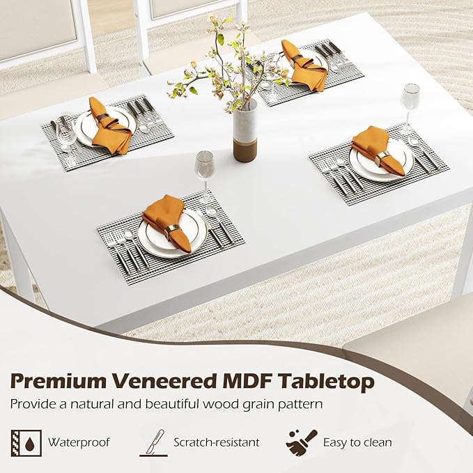 Giantex 5-Piece Dining Table Set - Image 6