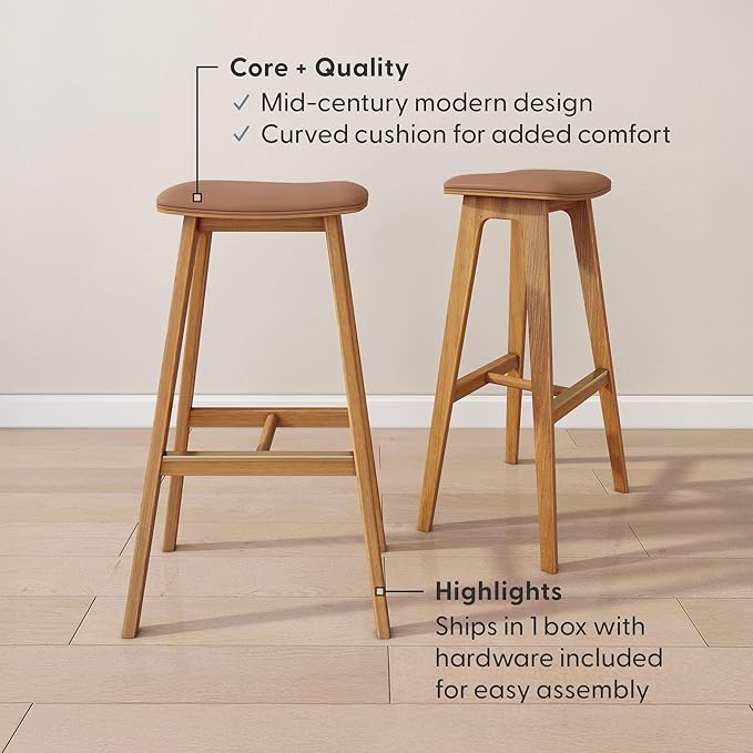 Plank+Beam Beryl Bar Height Stool - Image 4