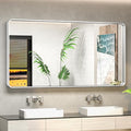 TokeShimi 48 x 24 Inch Wall Mirror Silver Bathroom Vanity Mirror by RefinedBathroomAccessories